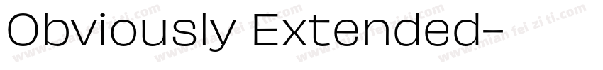 Obviously Extended字体转换